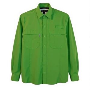 DRI-DUCK | Men’s Green Casual Button Down Shirt Size Small